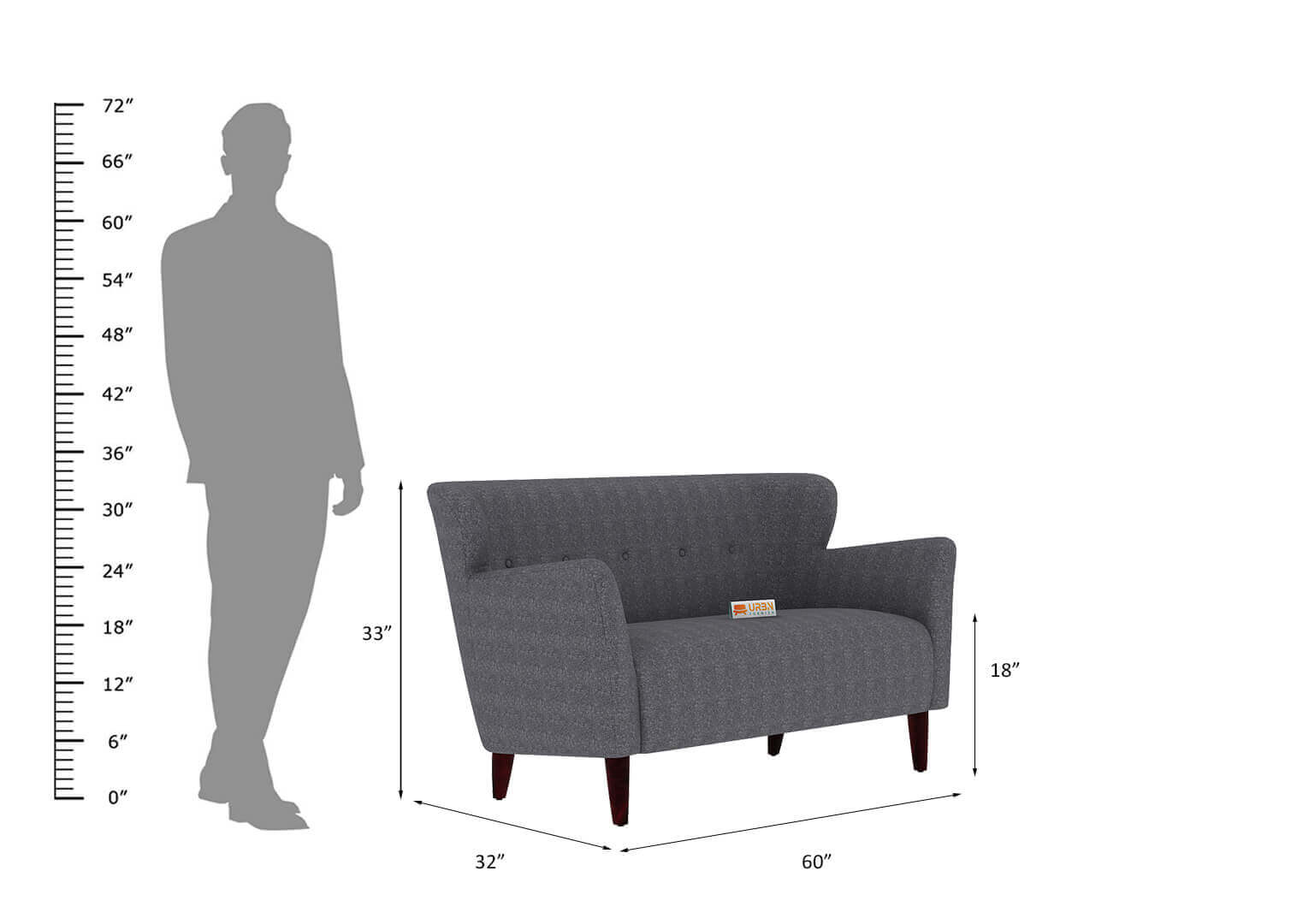 Lovebird Love Seat - Urbnfurnish