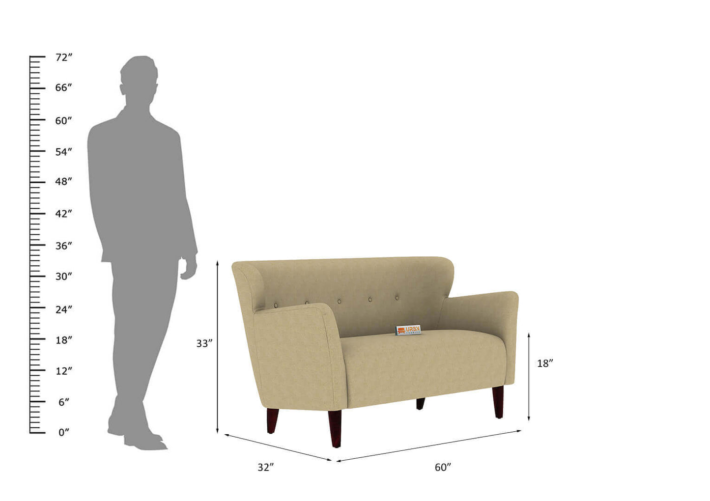 Lovebird Love Seat - Urbnfurnish