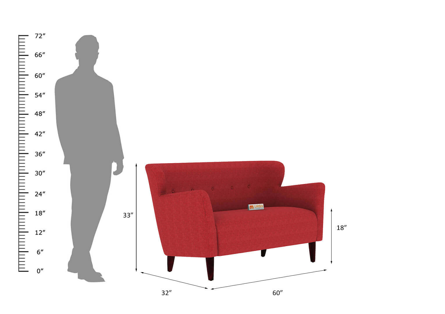 Lovebird Love Seat - Urbnfurnish