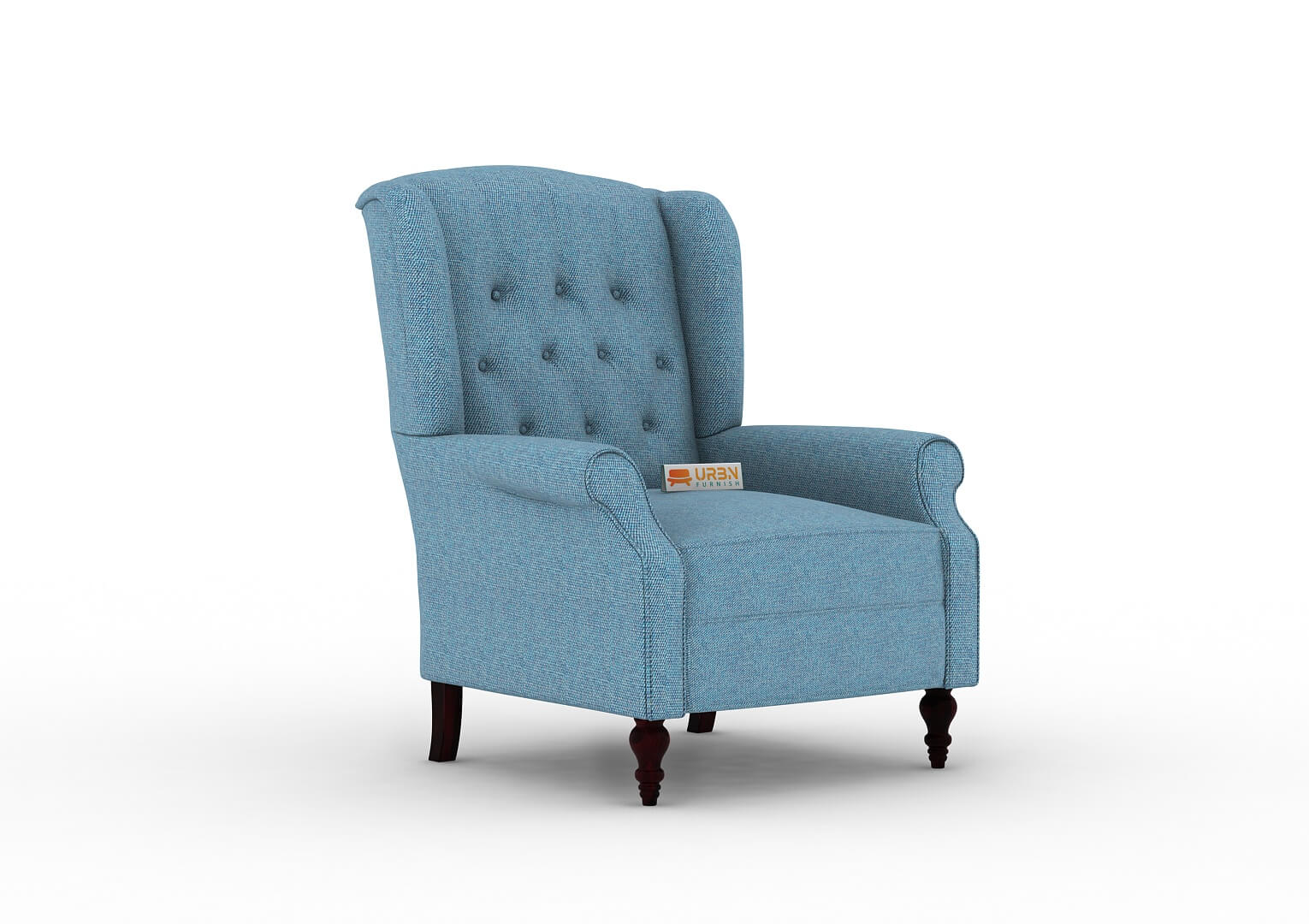 Maharaja Handtufted Back Wingback Chair - Urbnfurnish