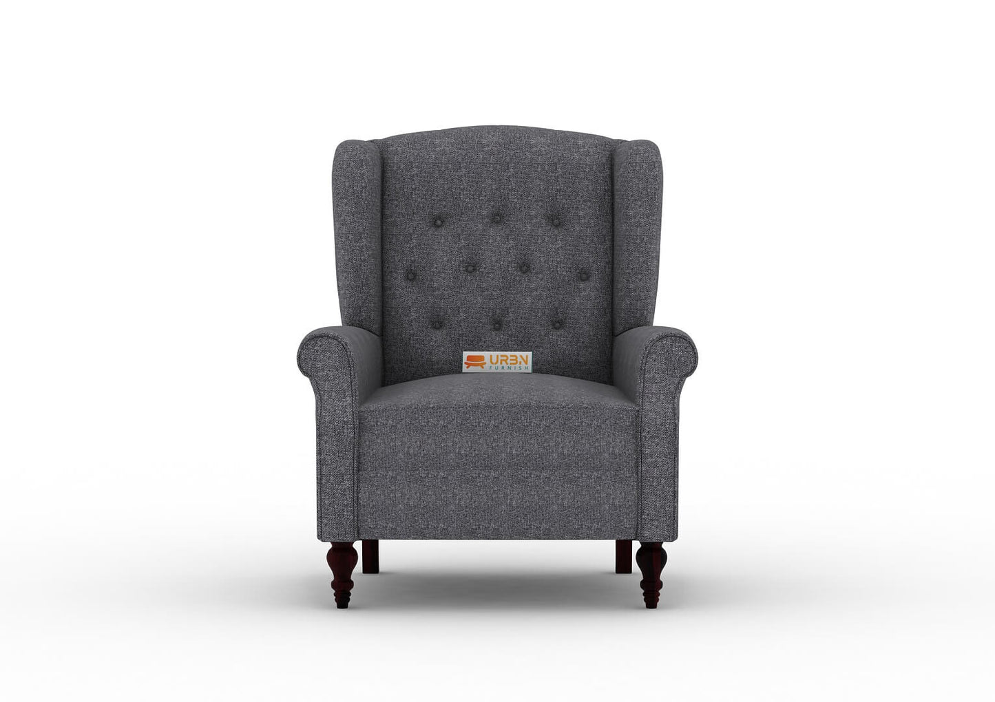 Maharaja Handtufted Back Wingback Chair - Urbnfurnish