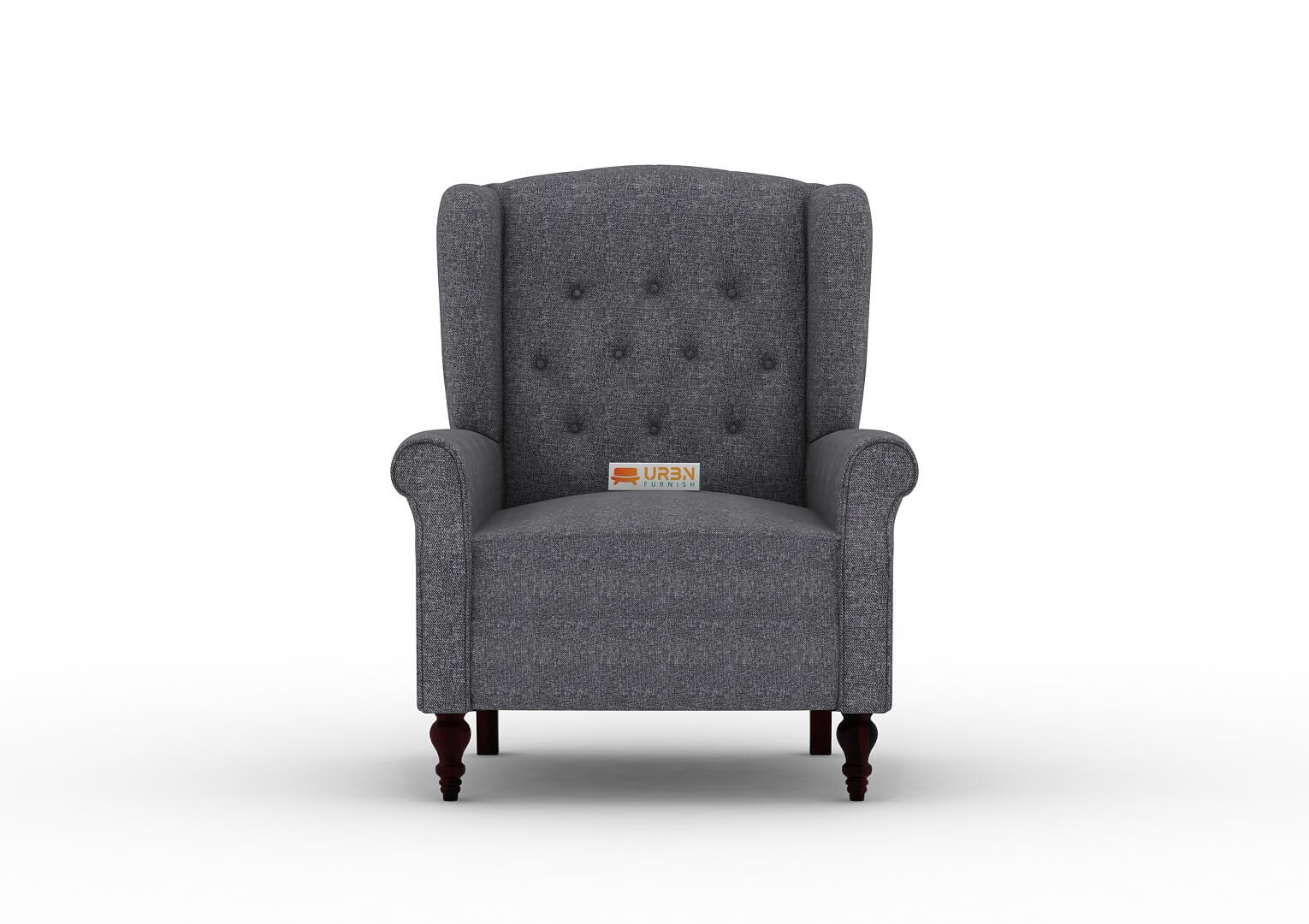 Maharaja Handtufted Back Wingback Chair - Urbnfurnish