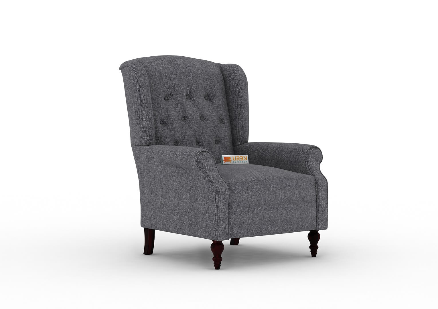 Maharaja Handtufted Back Wingback Chair - Urbnfurnish