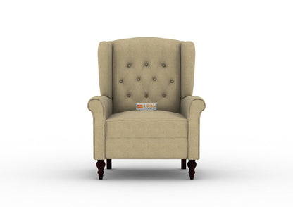 Maharaja Handtufted Back Wingback Chair - Urbnfurnish