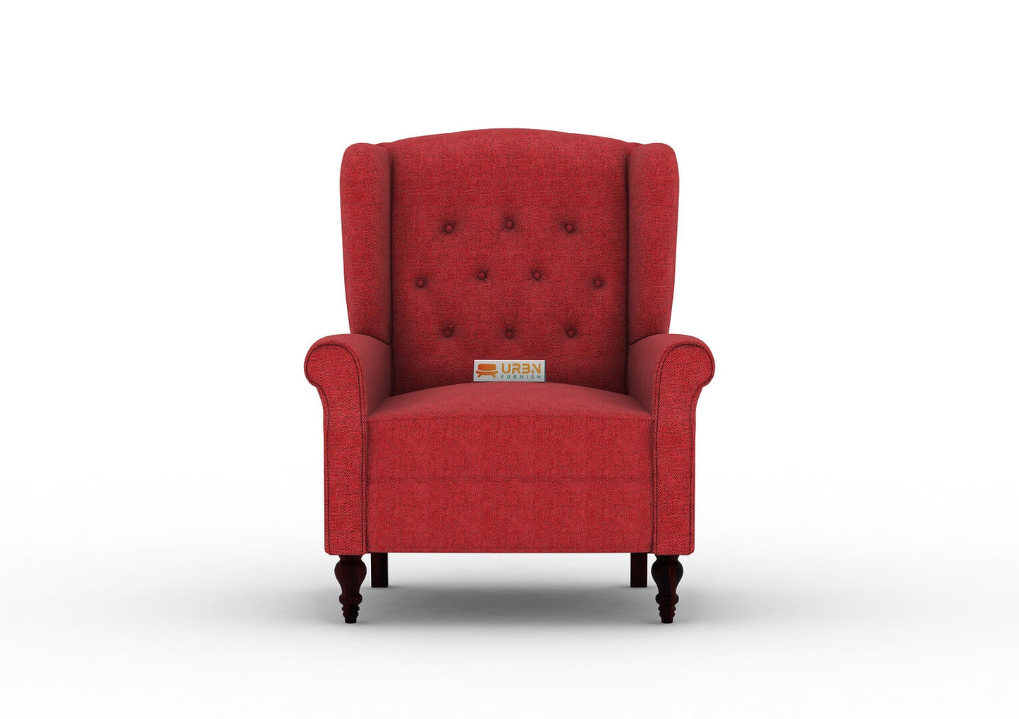 Maharaja Handtufted Back Wingback Chair - Urbnfurnish