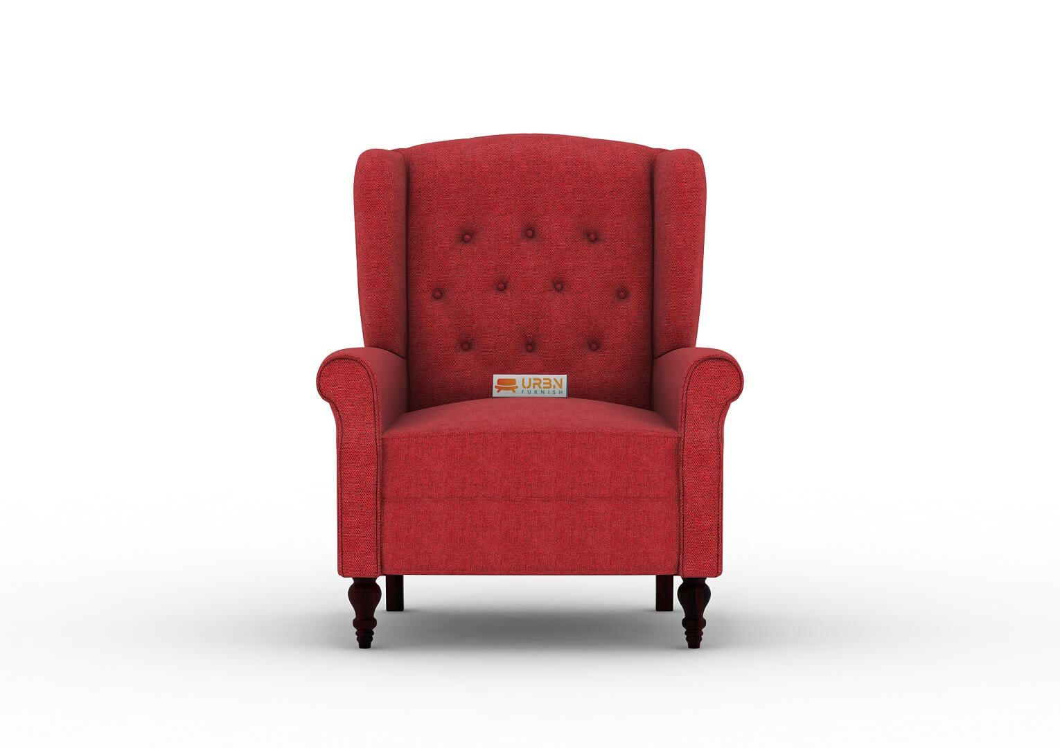 Maharaja Handtufted Back Wingback Chair - Urbnfurnish