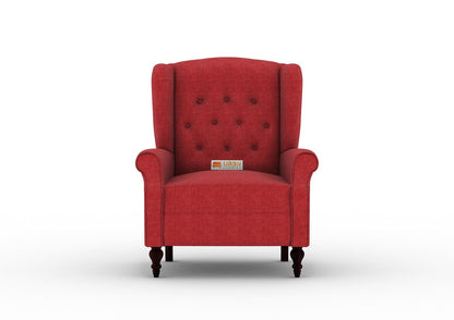 Maharaja Handtufted Back Wingback Chair - Urbnfurnish