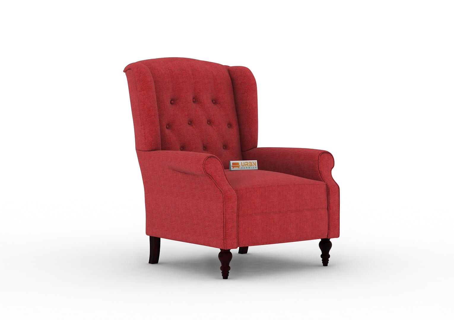 Maharaja Handtufted Back Wingback Chair - Urbnfurnish