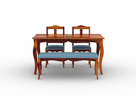 Mehavi-4-Seater-Dining-Set-With-Bench-Cushioned-Honey-Blue_2