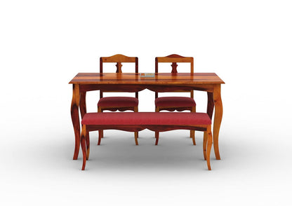 Mehavi-4-Seater-Dining-Set-With-Bench-Cushioned-Honey-Red_2