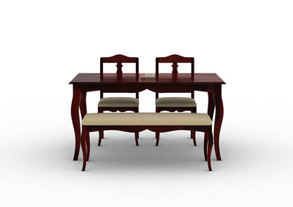 Mehavi-4-Seater-Dining-Set-With-Bench-Cushioned-Mahogany-Ivory_2