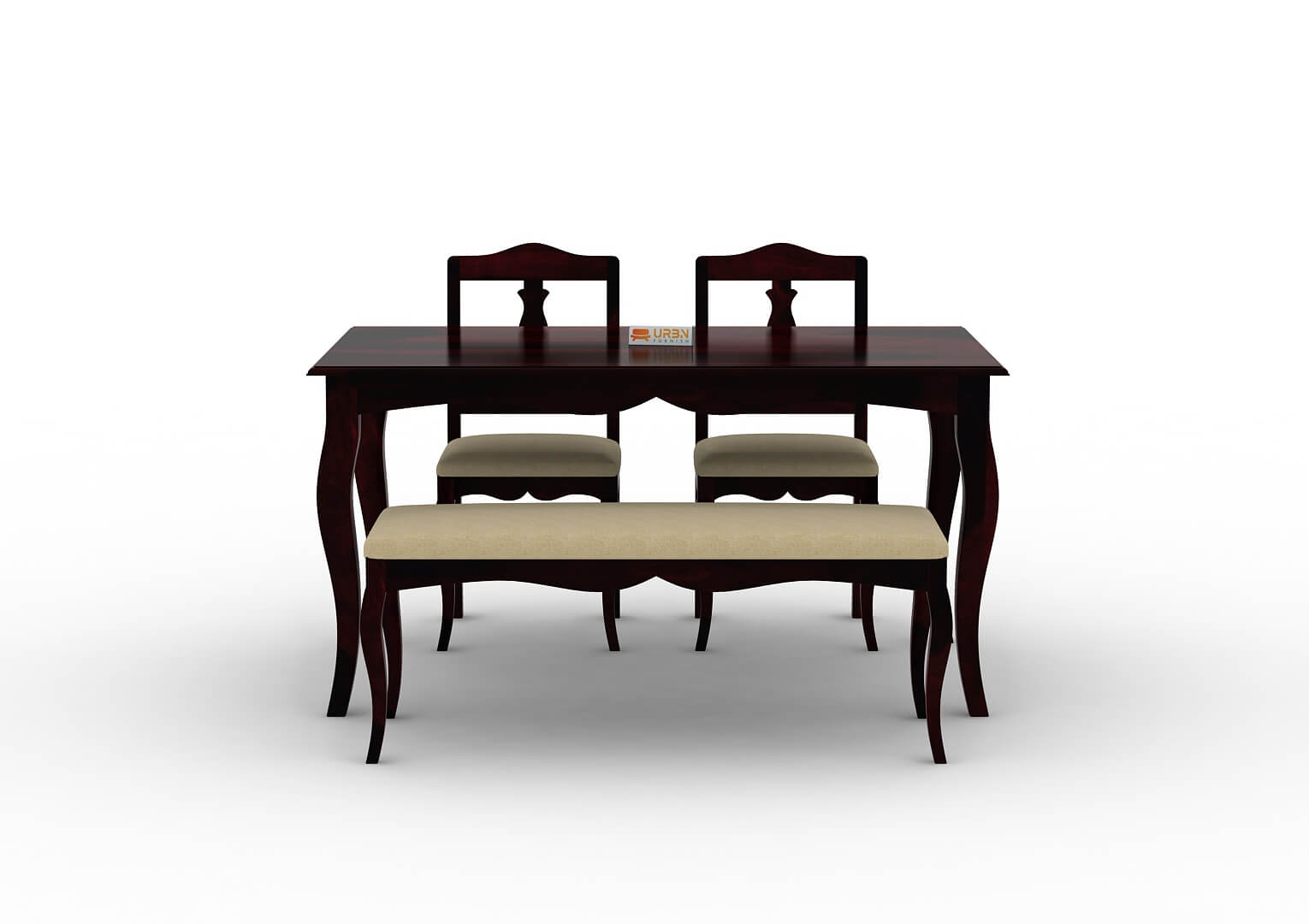 Mehavi-4-Seater-Dining-Set-With-Bench-Cushioned-Walnut-Ivory_2