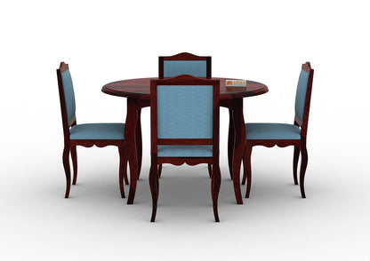 Mehavi-4-Seater-Round-Dining-Set-Mahogany-Blue_2