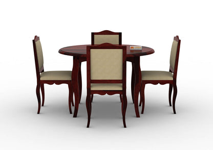 Mehavi-4-Seater-Round-Dining-Set-Mahogany-Ivory_2