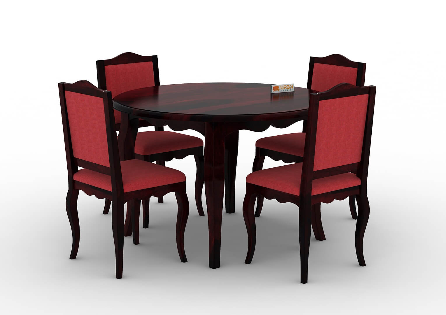 Mehavi-4-Seater-Round-Dining-Set-Walnut-Red_3