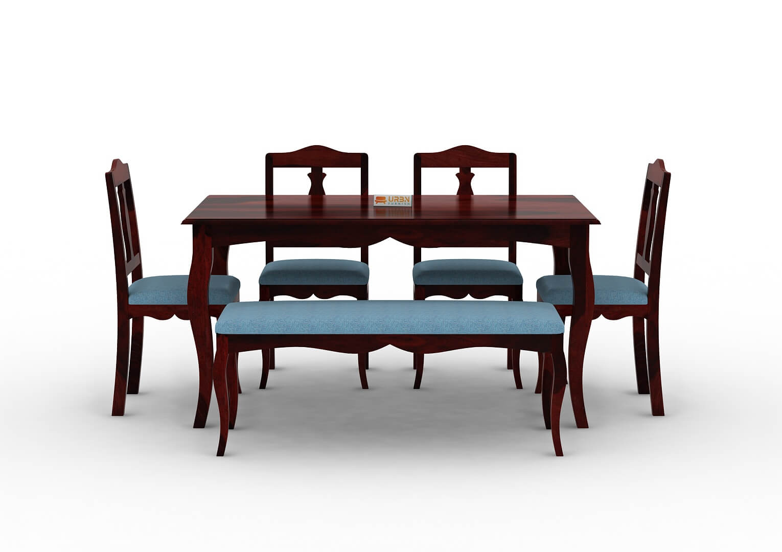 Mehavi-6-Seater-Dining-Set-With-Bench-Cushioned-Mahogany-Blue_2