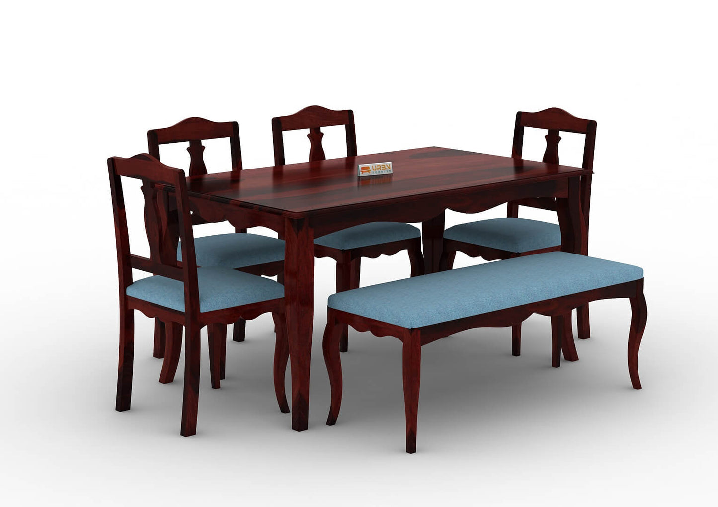Mehavi-6-Seater-Dining-Set-With-Bench-Cushioned-Mahogany-Blue_3