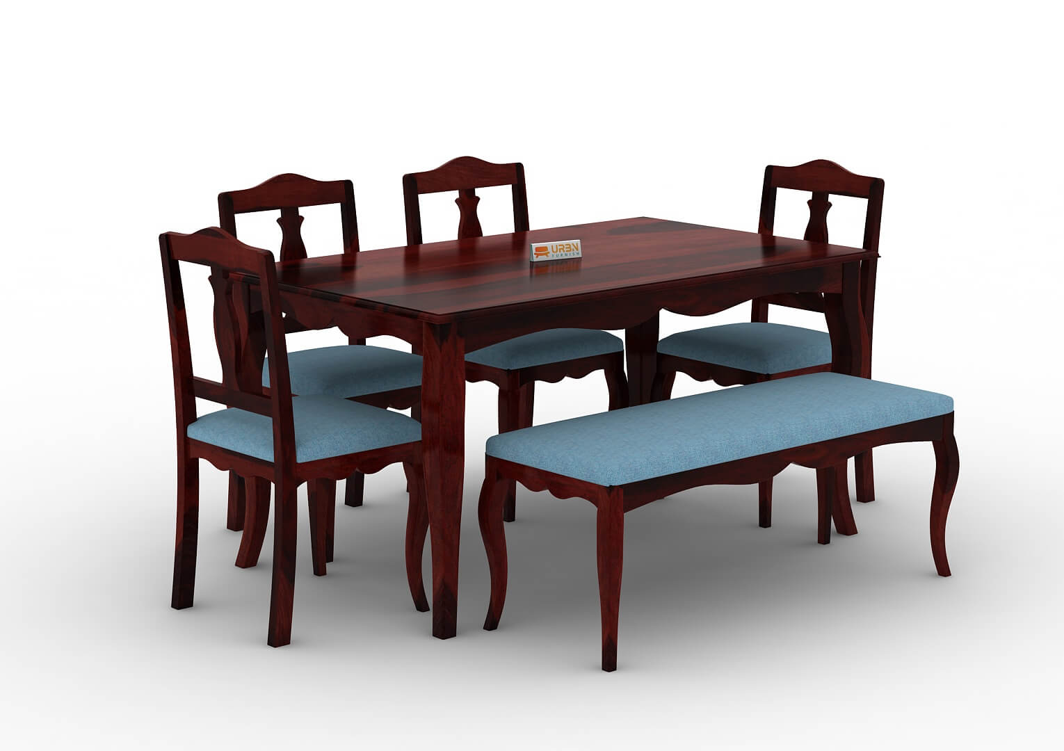 Mehavi-6-Seater-Dining-Set-With-Bench-Cushioned-Mahogany-Blue_3
