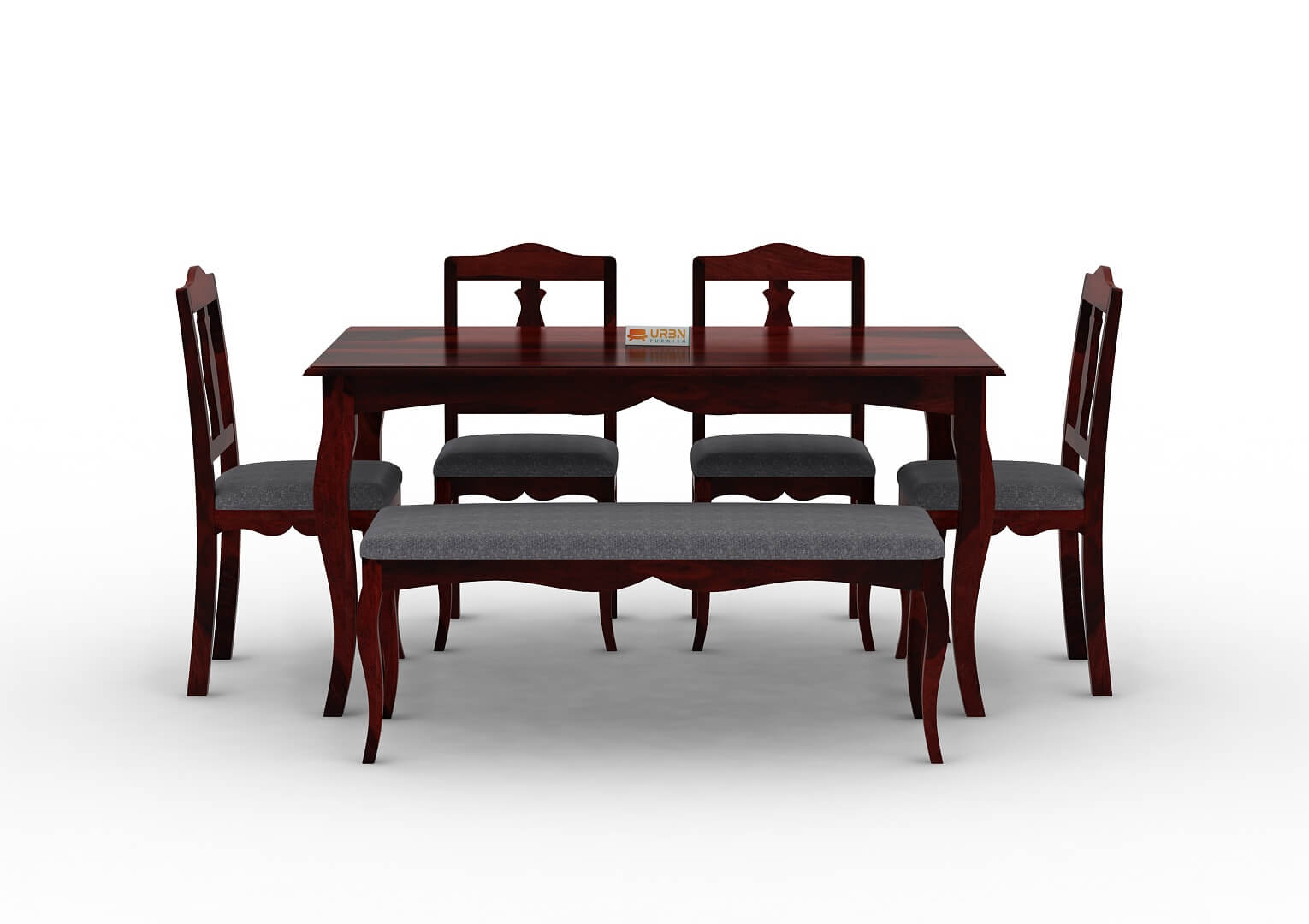 Mehavi-6-Seater-Dining-Set-With-Bench-Cushioned-Mahogany-Gray_2