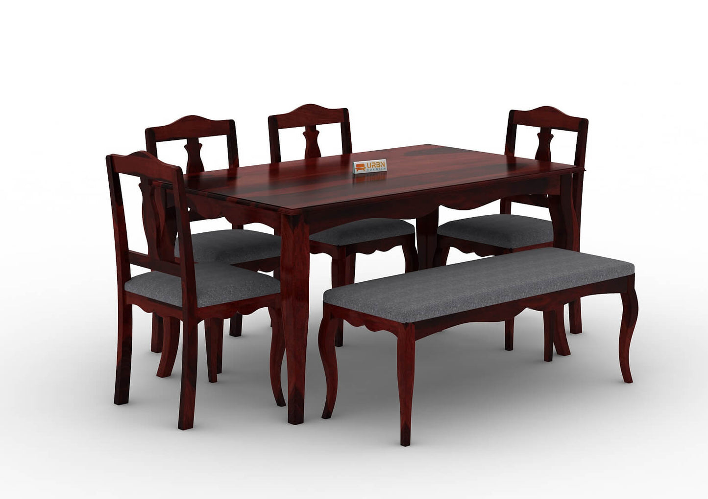 Mehavi-6-Seater-Dining-Set-With-Bench-Cushioned-Mahogany-Gray_3