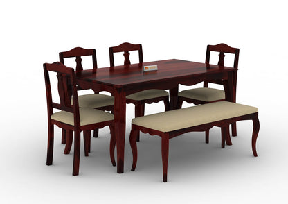 Mehavi-6-Seater-Dining-Set-With-Bench-Cushioned-Mahogany-Ivory_3