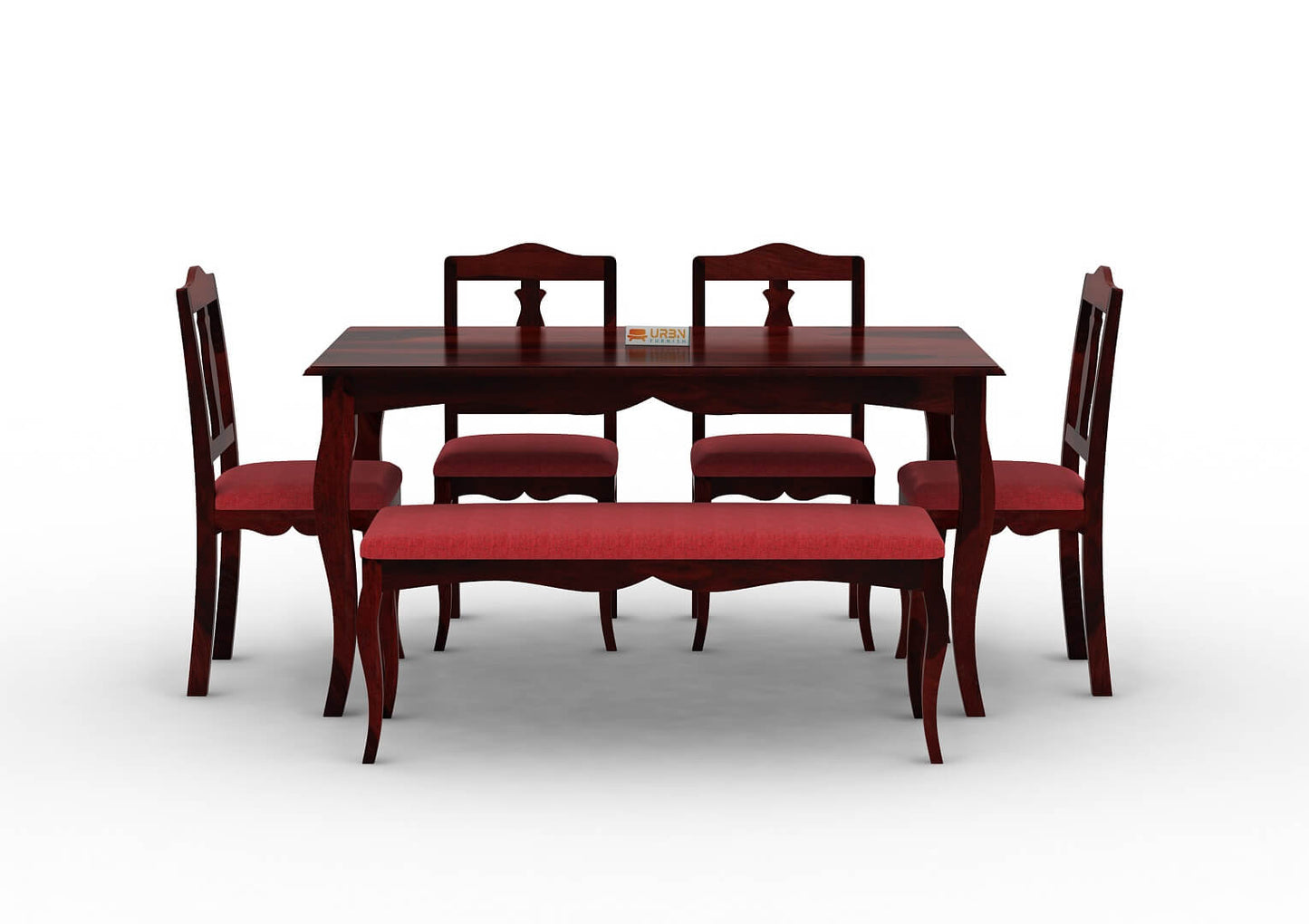 Mehavi-6-Seater-Dining-Set-With-Bench-Cushioned-Mahogany-Red_2