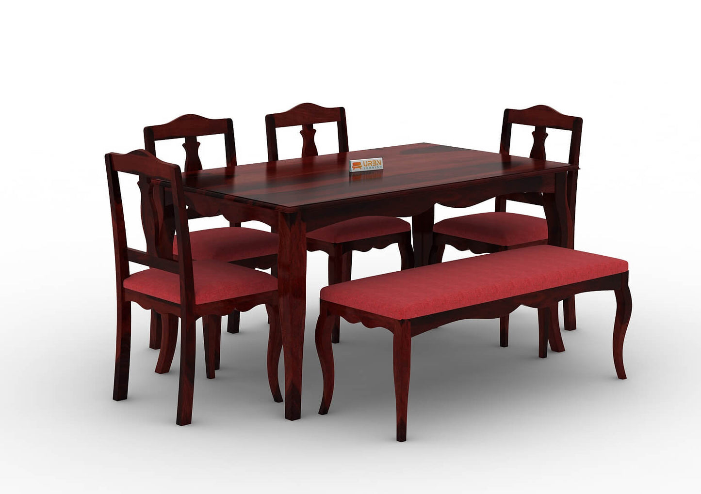 Mehavi-6-Seater-Dining-Set-With-Bench-Cushioned-Mahogany-Red_3