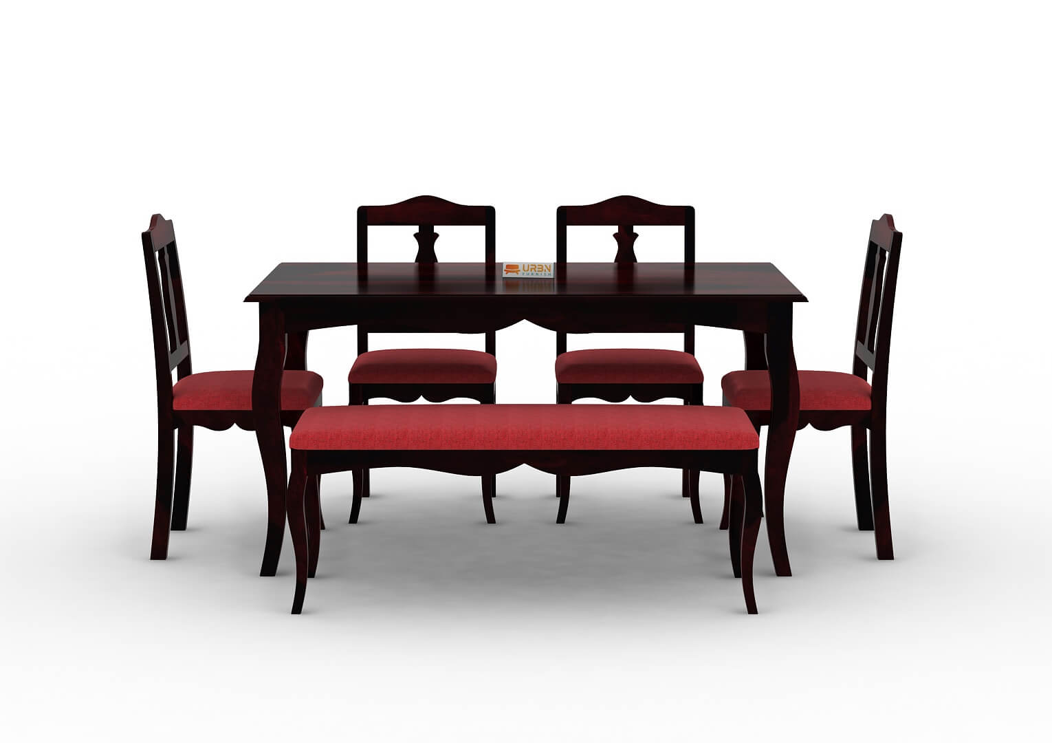 Mehavi-6-Seater-Dining-Set-With-Bench-Cushioned-Walnut-Red_2