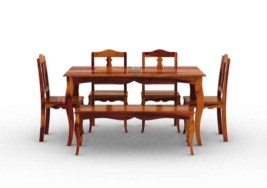 Mehavi-6-Seater-Dining-Set-With-Bench-Honey_2