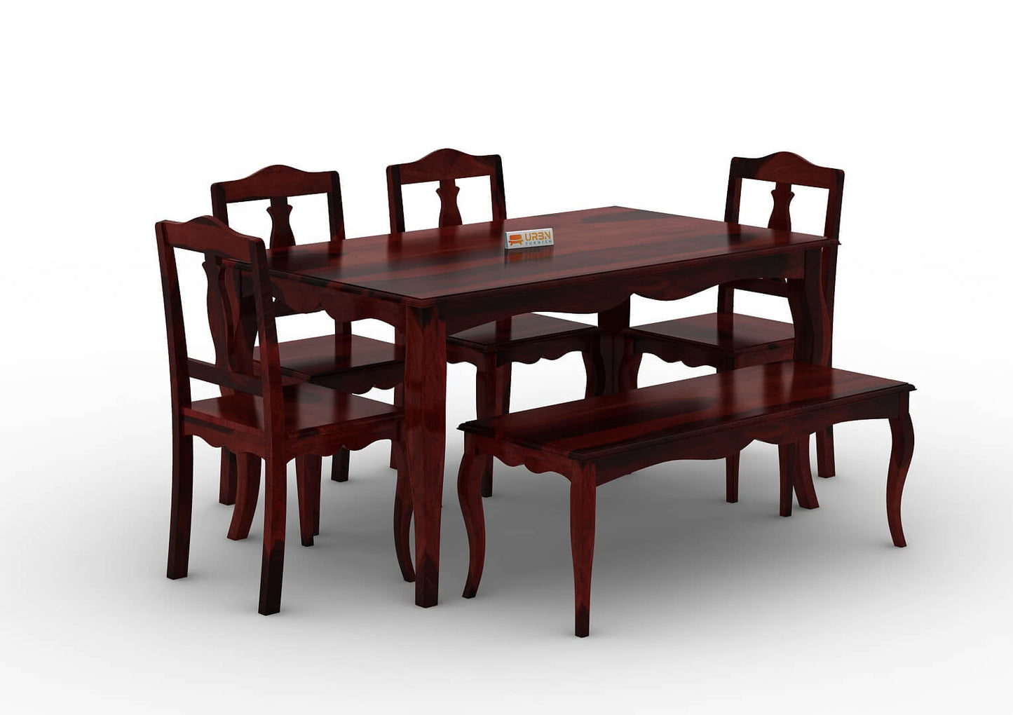 Mehavi-6-Seater-Dining-Set-With-Bench-Mahogany_3