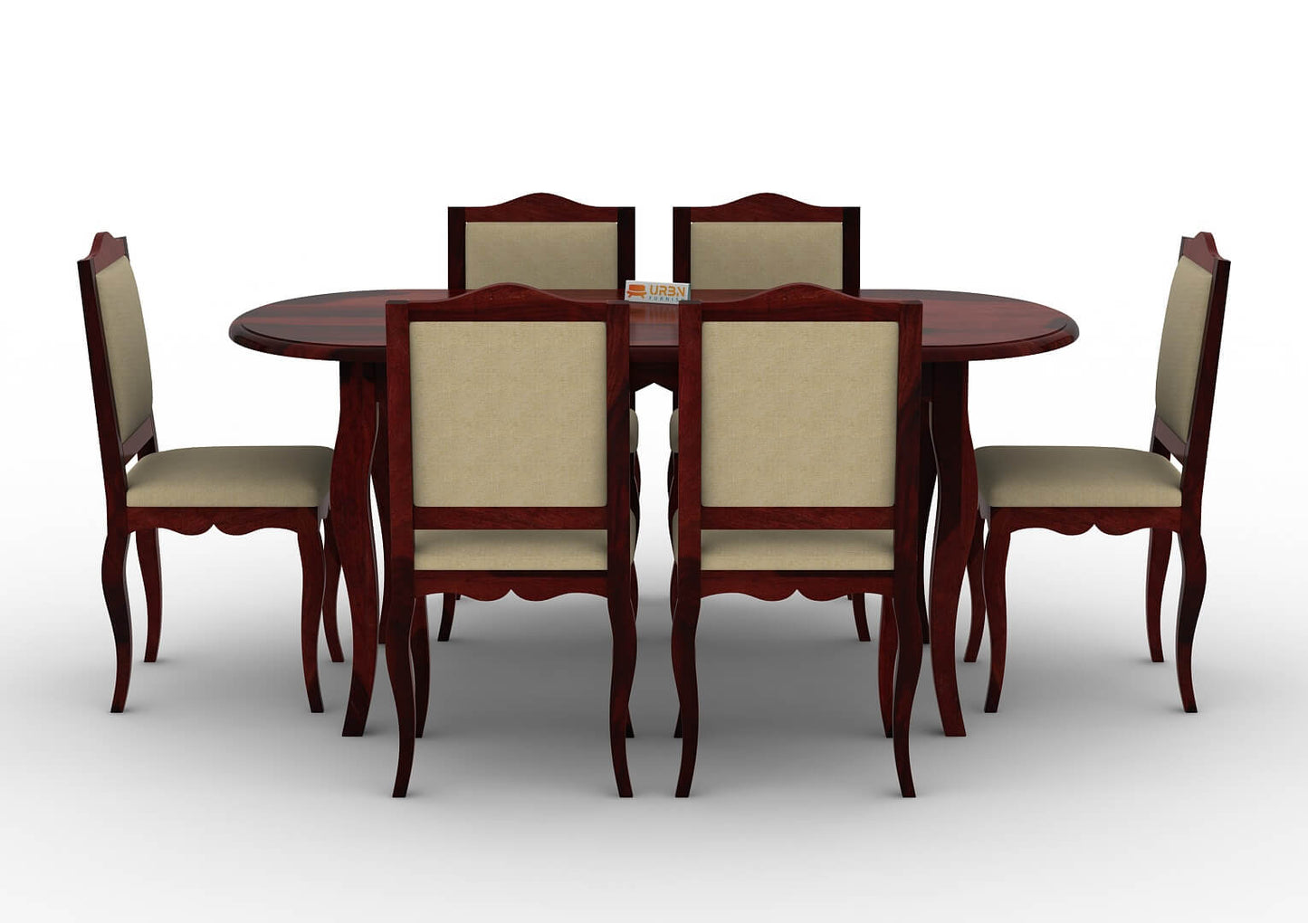 Mehavi-6-Seater-Oval-Dining-Set-Mahogany-Ivory_2