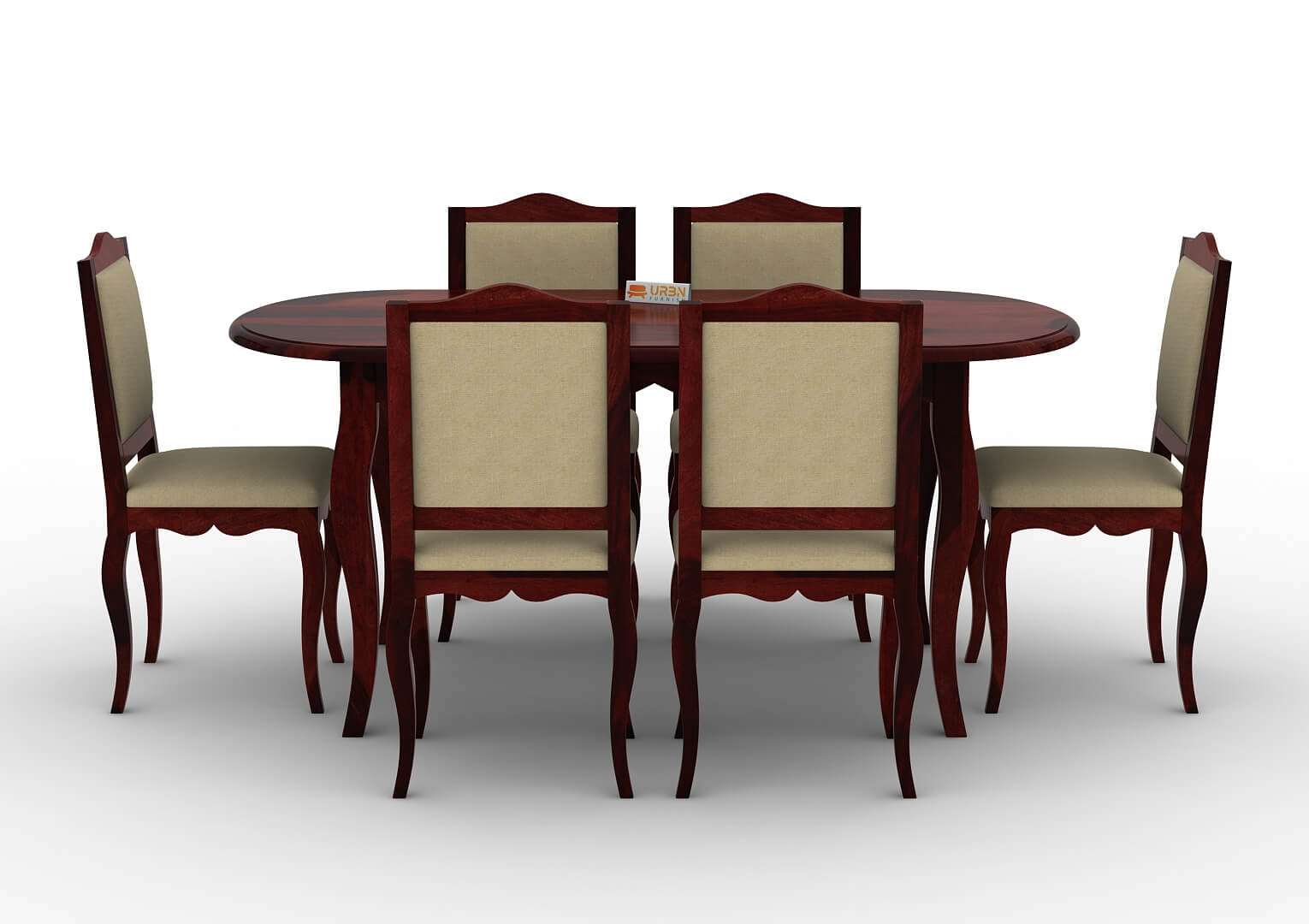 Mehavi-6-Seater-Oval-Dining-Set-Mahogany-Ivory_2