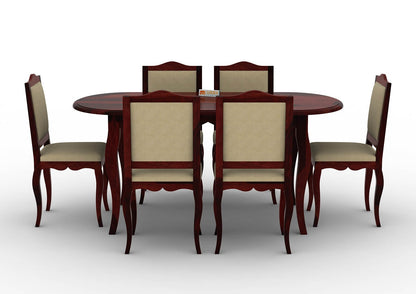 Mehavi-6-Seater-Oval-Dining-Set-Mahogany-Ivory_2