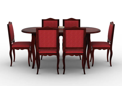 Mehavi-6-Seater-Oval-Dining-Set-Mahogany-Red_2