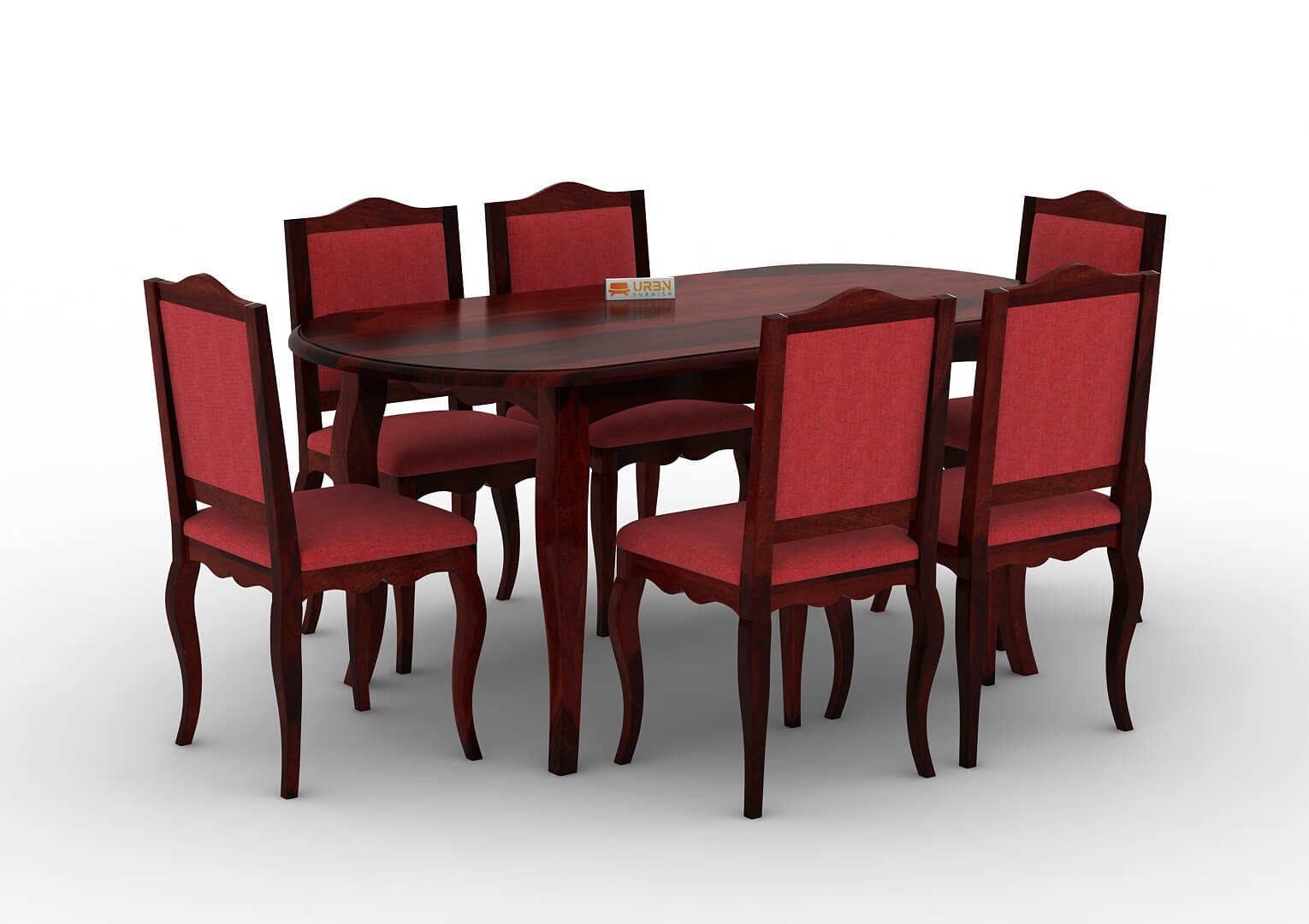 Mehavi-6-Seater-Oval-Dining-Set-Mahogany-Red_3