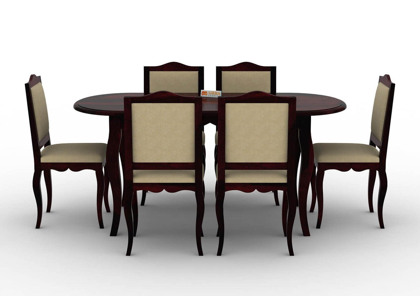 Mehavi-6-Seater-Oval-Dining-Set-Walnut-Ivory_2