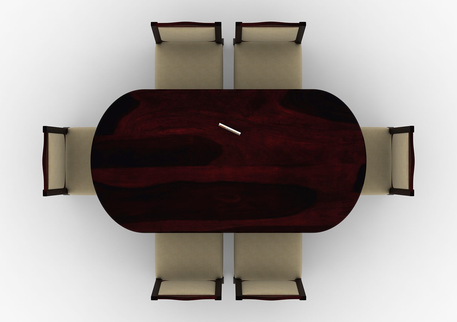 Mehavi-6-Seater-Oval-Dining-Set-Walnut-Ivory_4