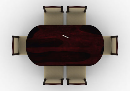 Mehavi-6-Seater-Oval-Dining-Set-Walnut-Ivory_4