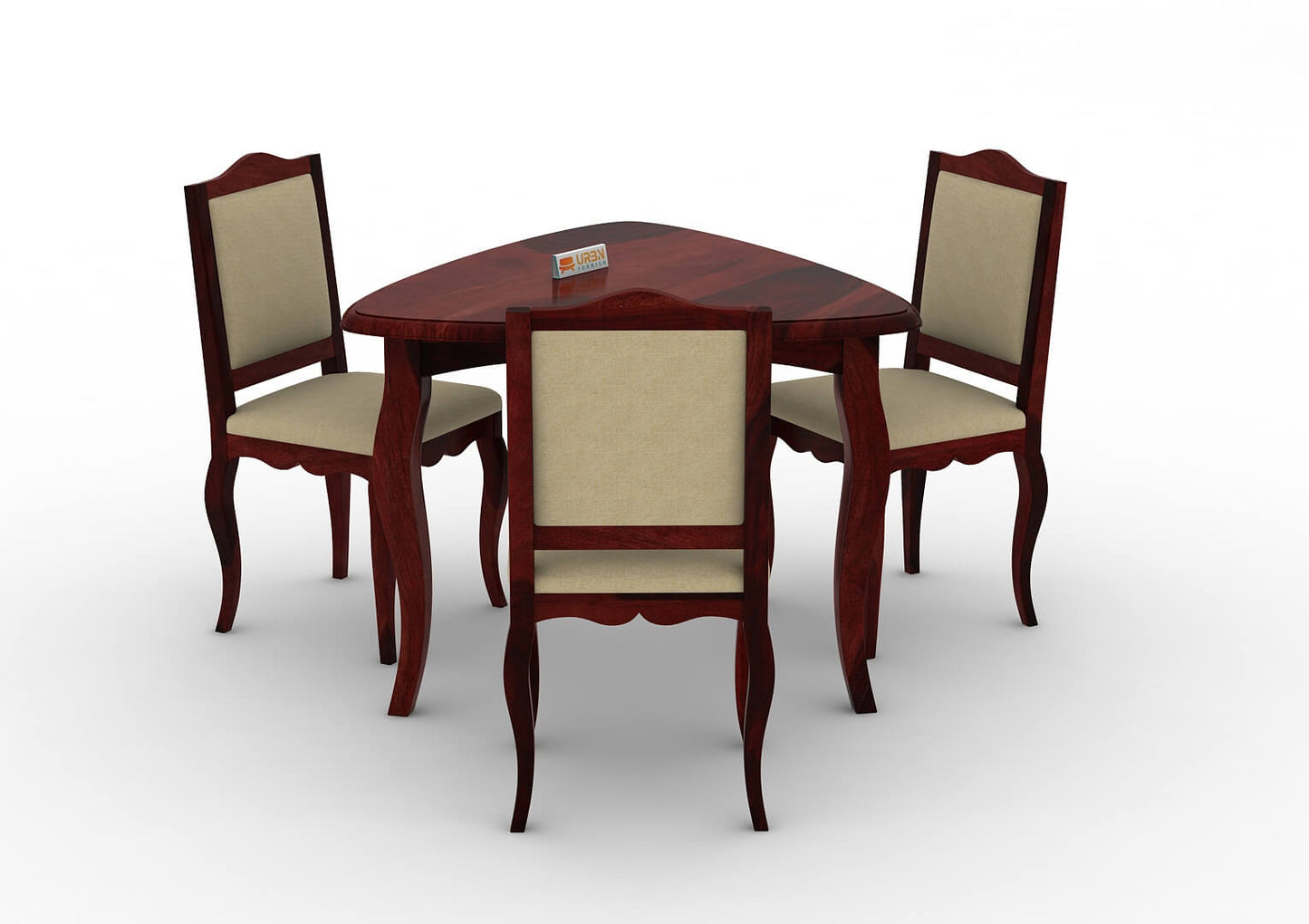 Mehavi-Triangular-Dining-Set-Mahogany-Ivory_3_4cdfebf6-bc8d-46de-825b-109e3212546d