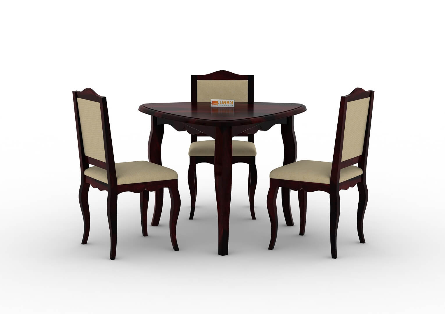 Mehavi-Triangular-Dining-Set-Walnut-Ivory_2_a4d05bfe-99df-4172-a976-d36d0ec1be92