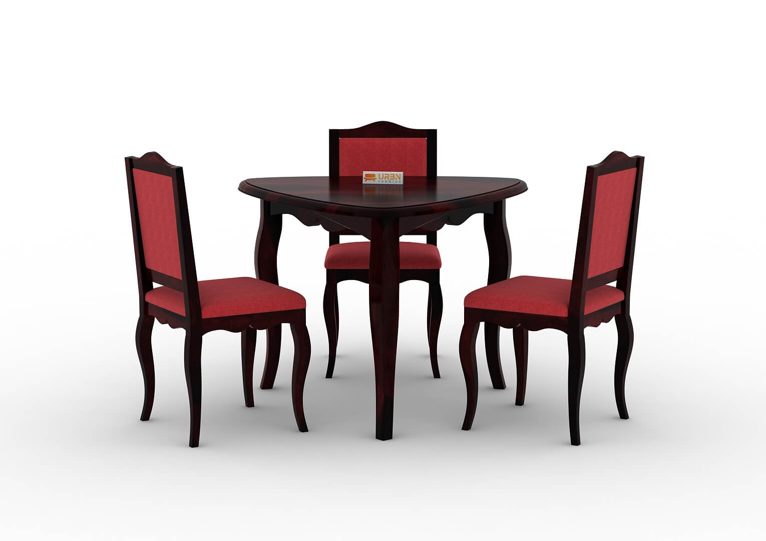 Mehavi-Triangular-Dining-Set-Walnut-Red_2