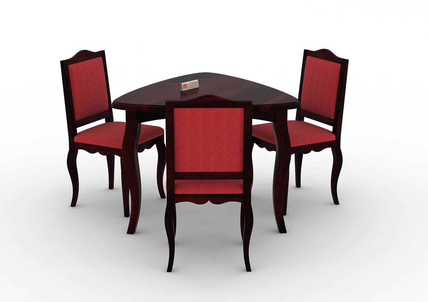 Mehavi-Triangular-Dining-Set-Walnut-Red_3