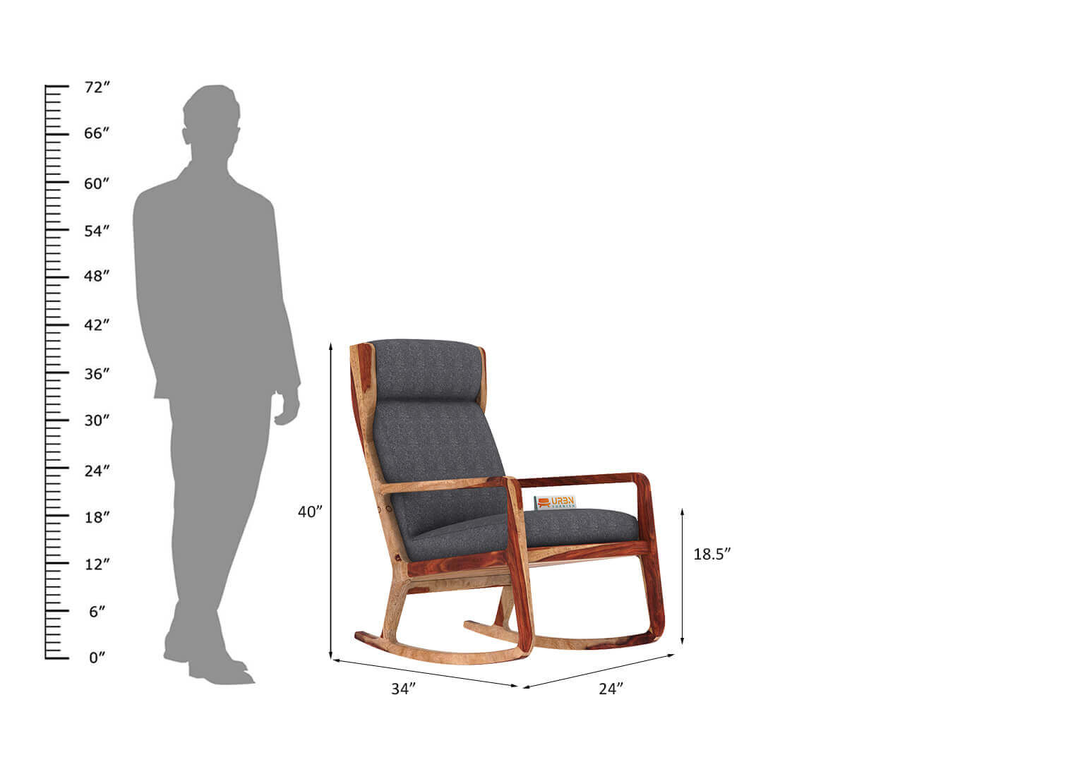 Metanoia Rocking Chair - Urbnfurnish