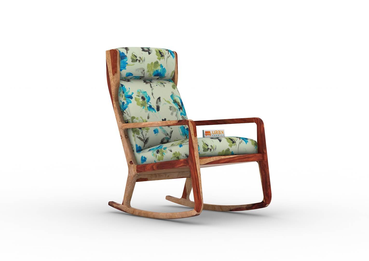 Metanoia Rocking Chair (Printed Fabric) - Urbnfurnish