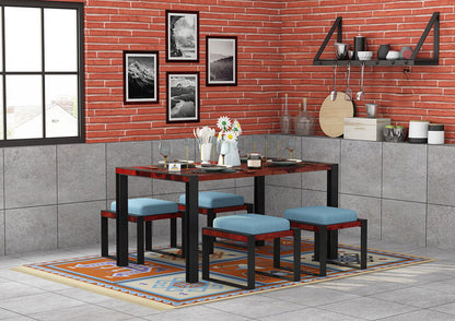 Milate-4-Seater-Dining-Set-Op-1-Black-Mahogany-Blue_1