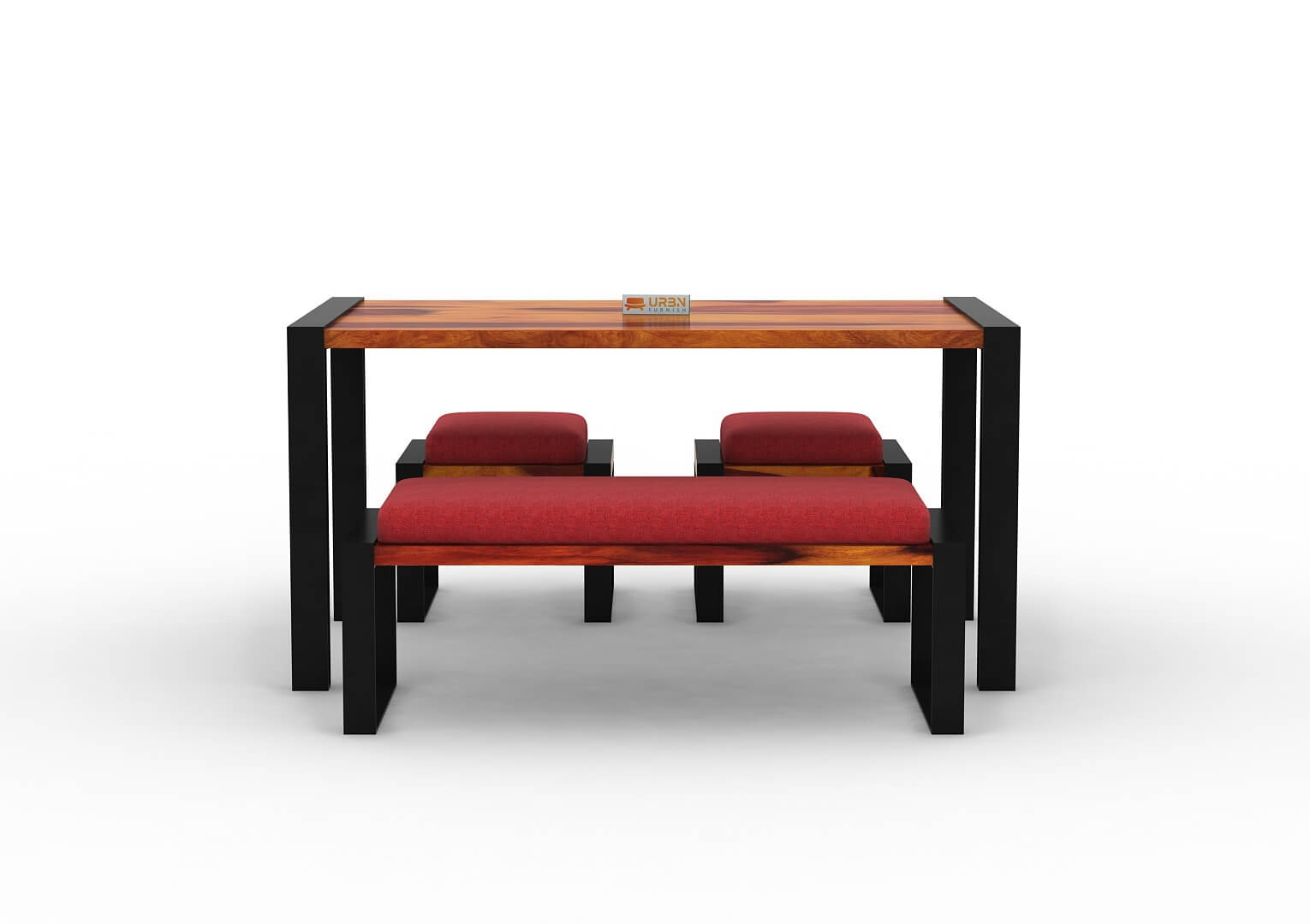 Milate-4-Seater-Dining-Set-With-Bench-Black-Honey-Red_2