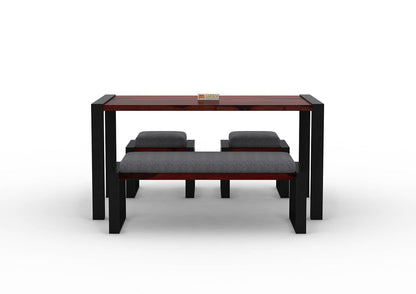 Milate-4-Seater-Dining-Set-With-Bench-Black-Mahogany-Gray_2