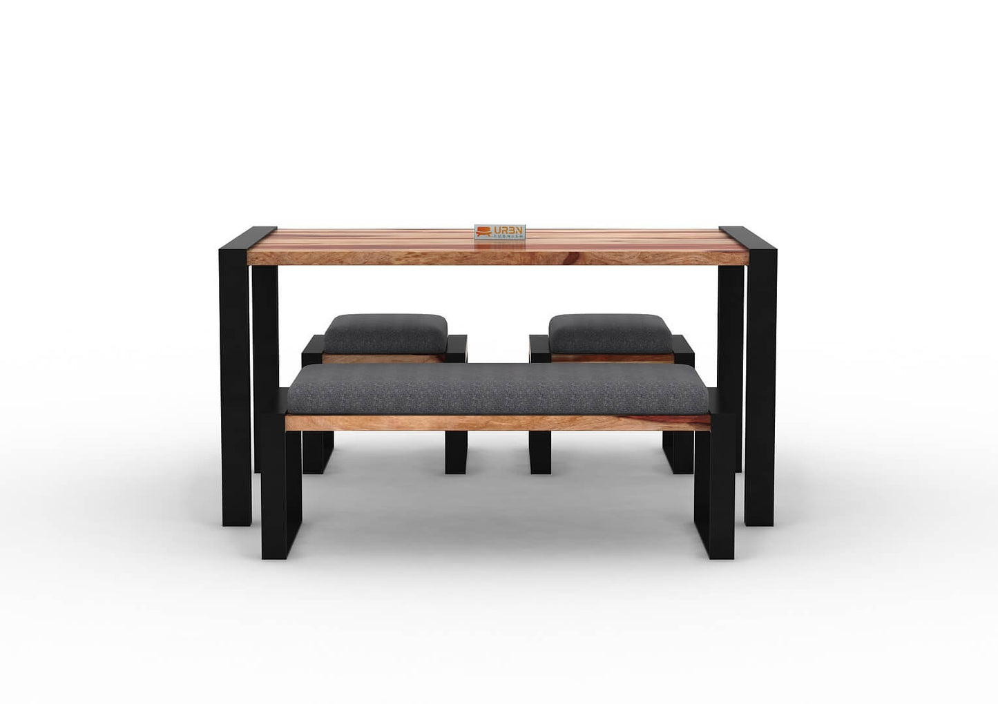 Milate-4-Seater-Dining-Set-With-Bench-Black-Natural-Gray_2