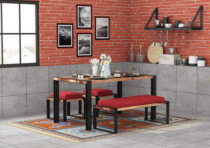 Milate-4-Seater-Dining-Set-With-Bench-Black-Natural-Red_1