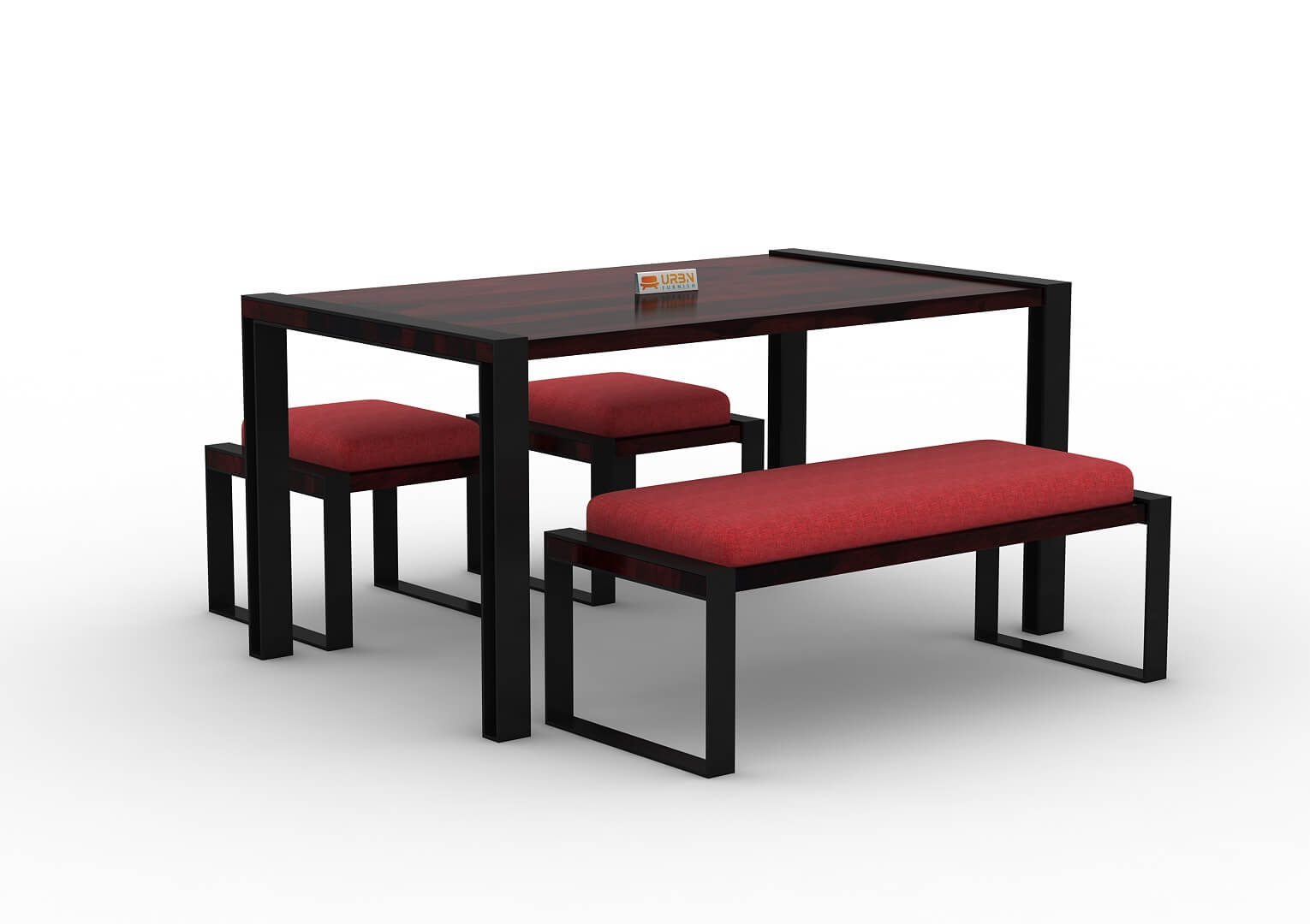 Milate-4-Seater-Dining-Set-With-Bench-Black-Walnut-Red_3